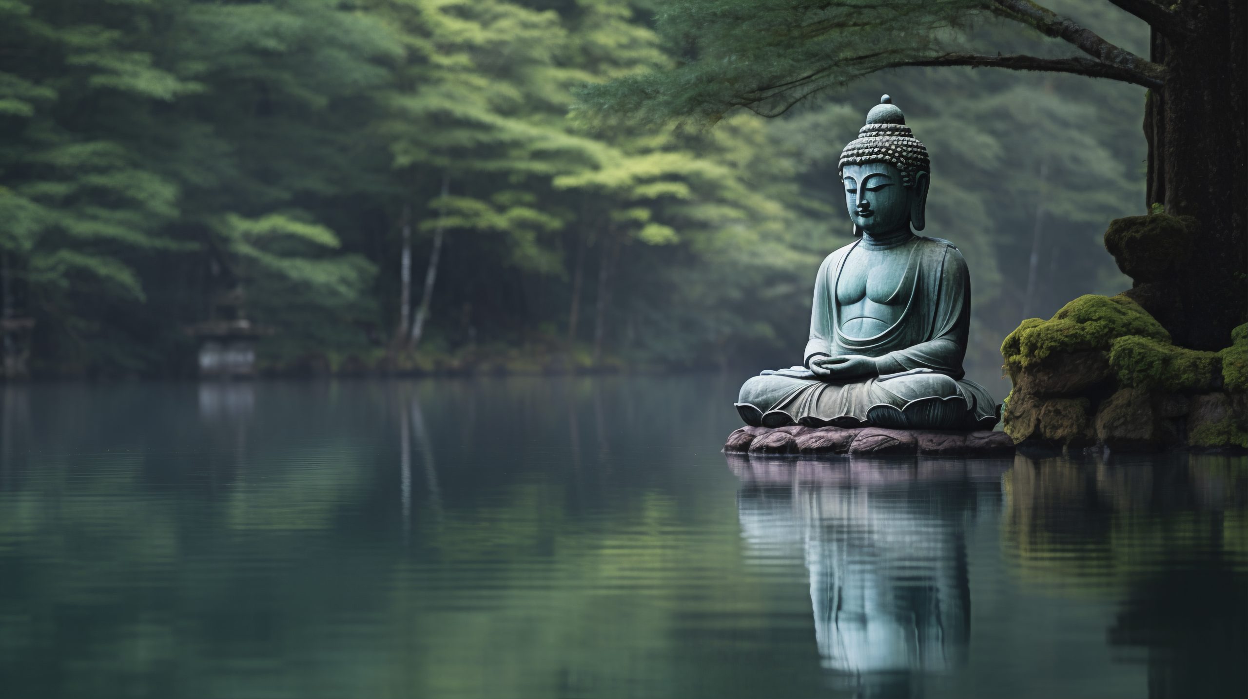 statue-bouddha-paysage-aquatique-naturel